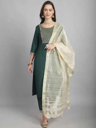 new-trending-designer-kurti-set-with-printed-cotton-dupatta-new